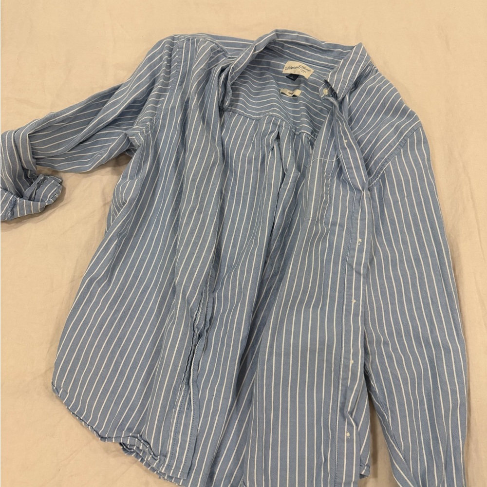 Universal Thread Light Blue Striped Shirt